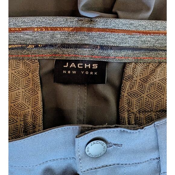 Jachs NY Performance Tech Shorts Size 34 Blue Gray Stretch Golf Athleisure NEW - Picture 9 of 11